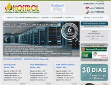 Tablet Screenshot of hostingbolivia.net